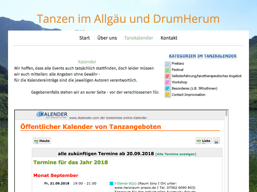 Tanzkalender